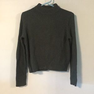 Green Mockneck Sweater